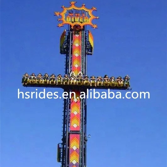 sky drop tower amusement park equipment flying tower rides