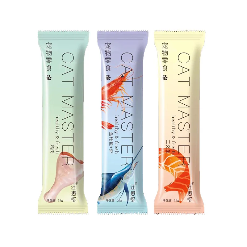 Hottest Selling Halal Certified Pet Snack Liquid 4 Tastes Cats Love To Eat Wet Cat Food Cat Slip