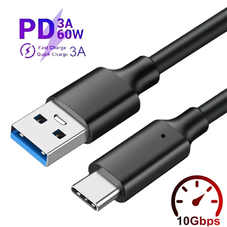 10Gbps USB3.2 to USB Type C SuperSpeed Data Cable for SSD M2 Enclosure NVME M2 3A Fast Charging Type C Cable For Samsung Xiaomi