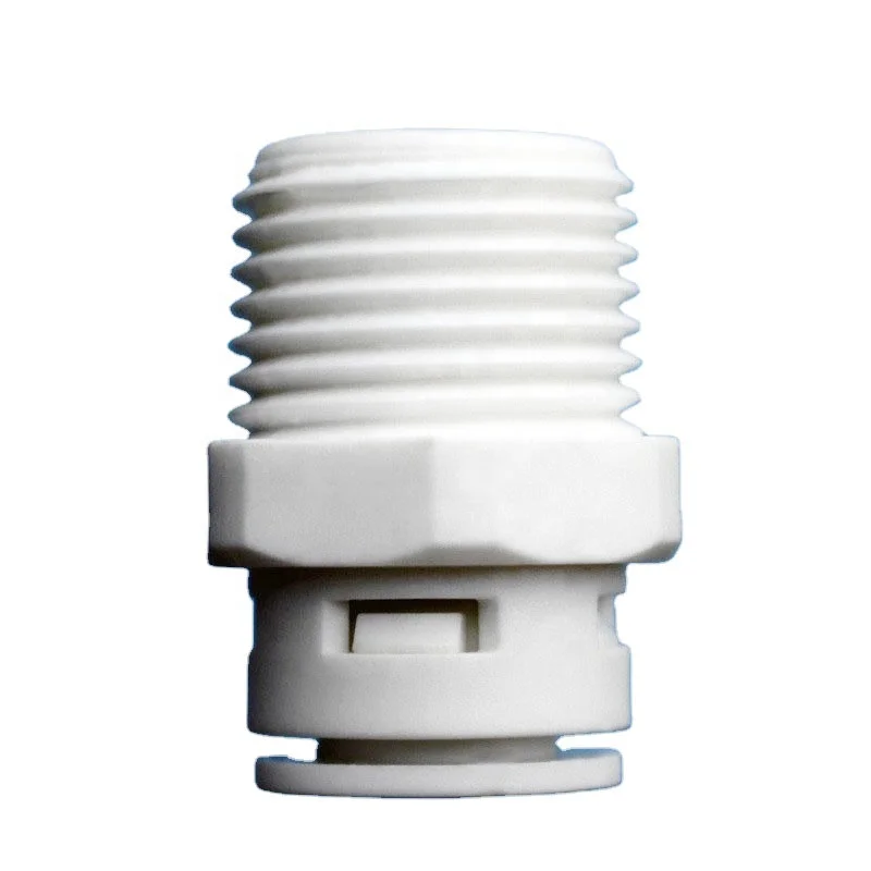 3/8  Free Card Straight Quick PPipe Connector Fitting With 1/2 Male Thread ro water filter parts