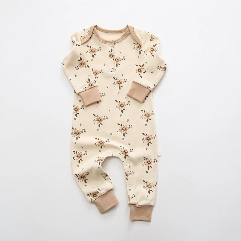 Cotton Organic Zip Baby Rompers Baby Boys and Girls Long Sleeve Christmas Jumpsuit Bamboo Clothing