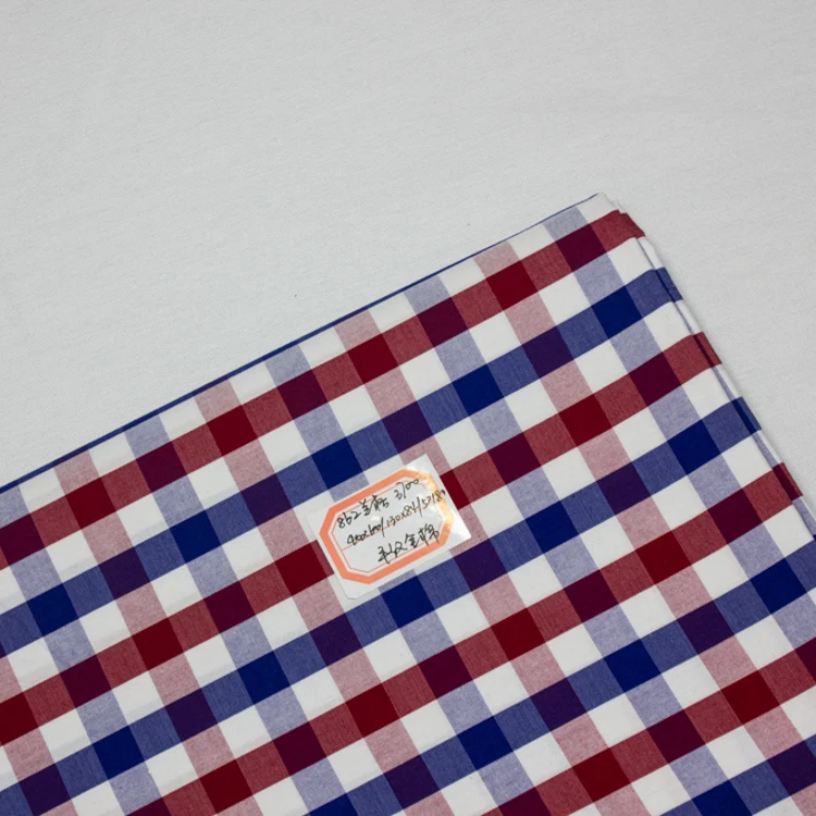 Quality Chinese products hot sale stock tartan plaid cotton fabric