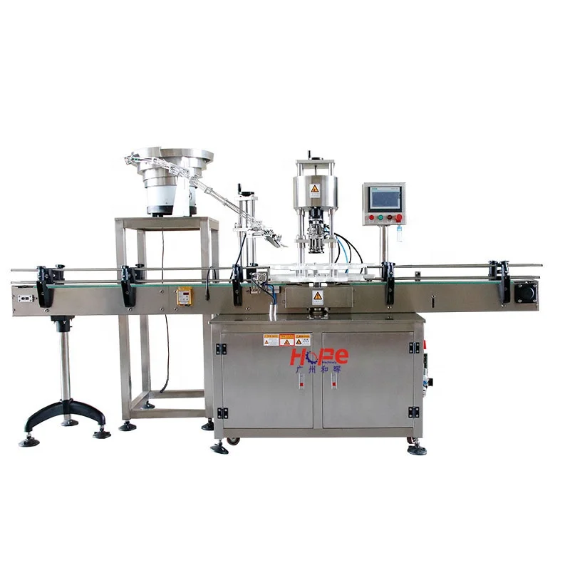Automatic ROPP Aluminium Liquor Glass Wine Bottle Pilfer Proof Caps Screw Locking Capping Machine