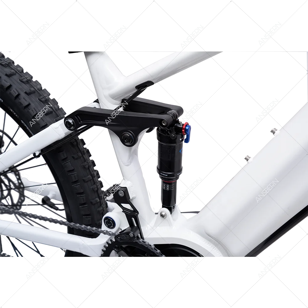 2022 Ansbern High Quality CE Approved Full Suspension Bafang Mid Drive 48V 1000W E Bike Mountain Electric Bicycle ASB-EB-34