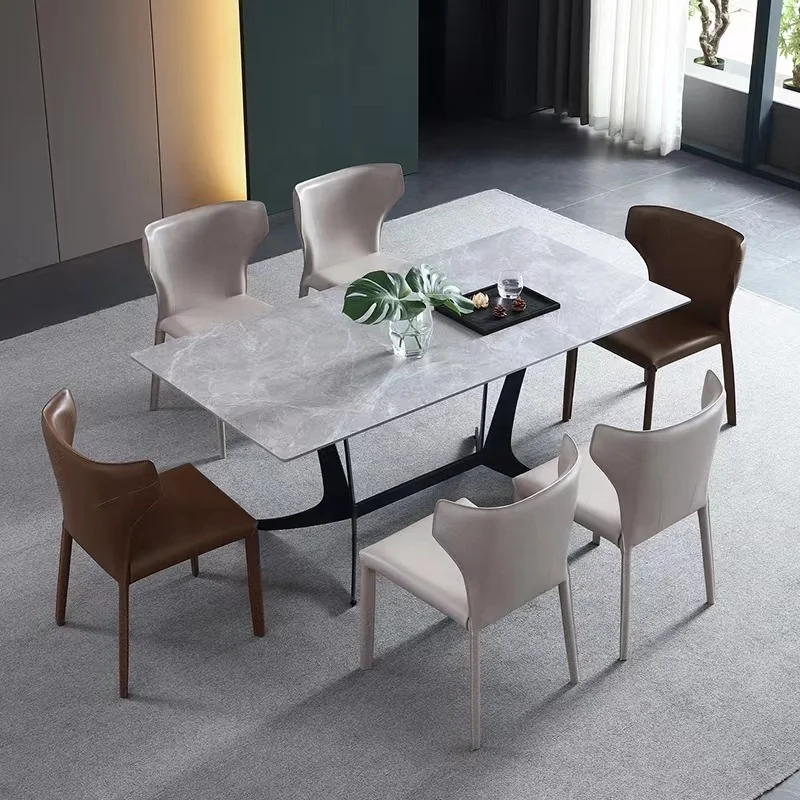 Italian Industrial Style Furniture Simple Lines Banquet Office Lounge Event Dining Living Room Light Luxury Saddle Chair