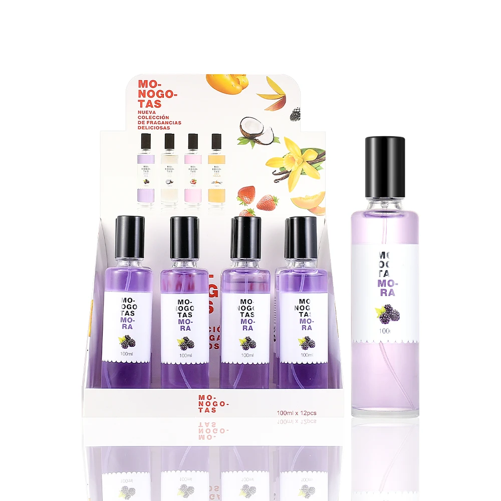 Factory M627 hot sale mixed 100ml edp natural fruit fragrance glass bottle big volume perfume for woman