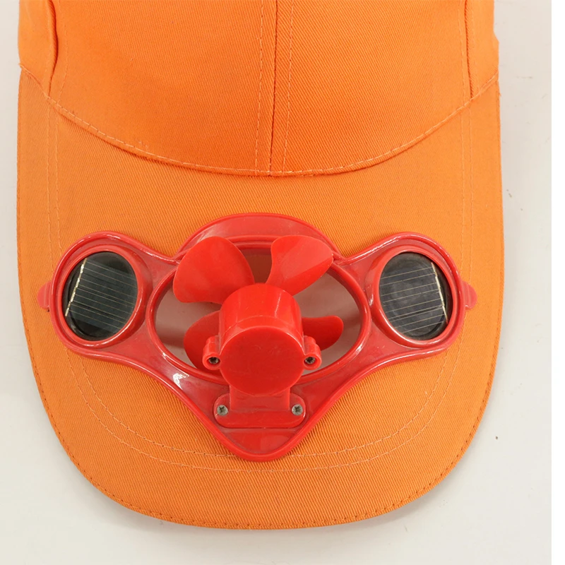 Outdoor Camping Hiking Peaked Cap with Solar Powered Cooling Visor Fashion Cap Fan Baseball Hat Cooling Fan Cap