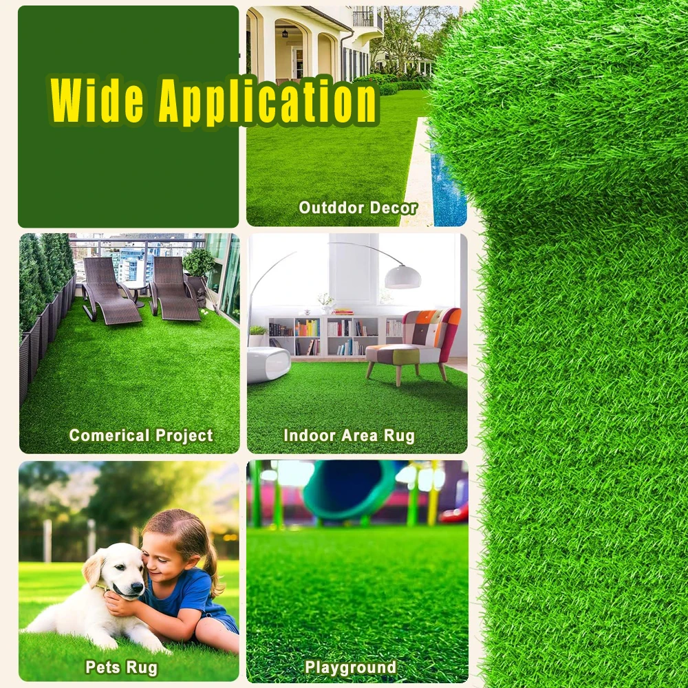 HH Wholesale 20mm Pile Height Synthetic Grass Balcony Flooring and Wedding Decor for Artificial Landscaping