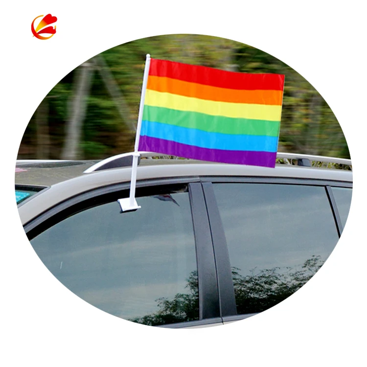 Two layer Sided Printing 30x45cm Australian Car Flag with 44cm Plastic Pole Wholesale Australia Polyester Car Flag