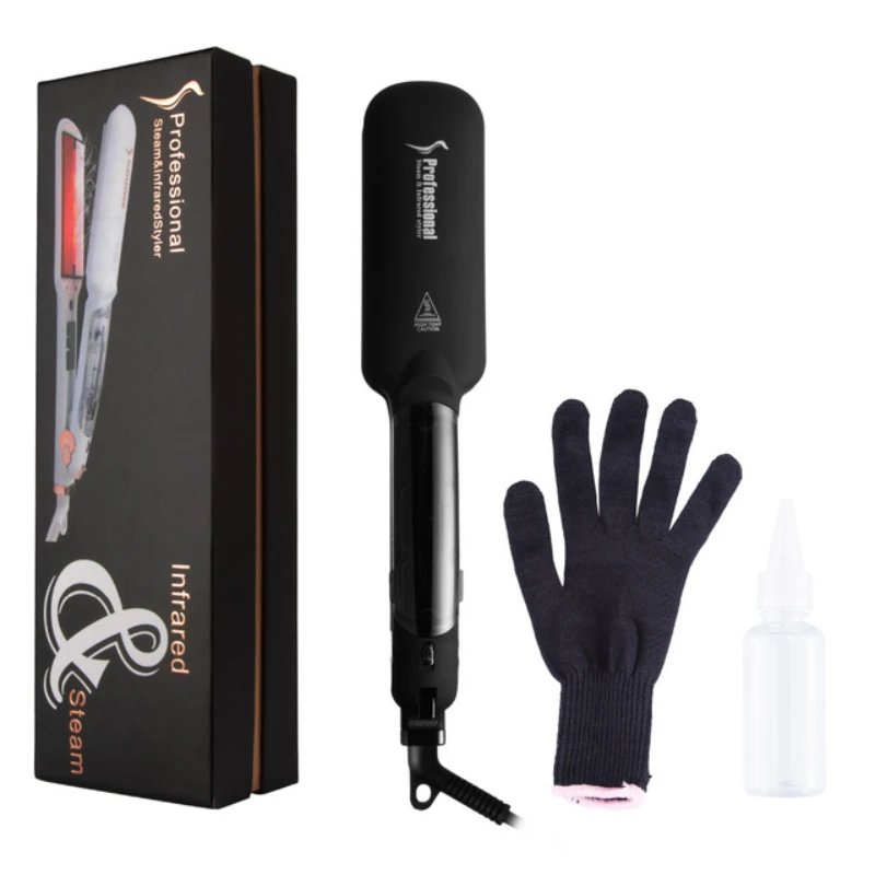 2 Inch Plate Professional Infrared Steam Hair Straightener OEM/ODM Steam Hair Iron With Ceramic Tourmaline Plate