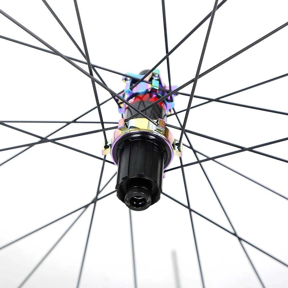 High quality chinese oem disc brake UD carbon fiber road bike  bicycle wheels 700C