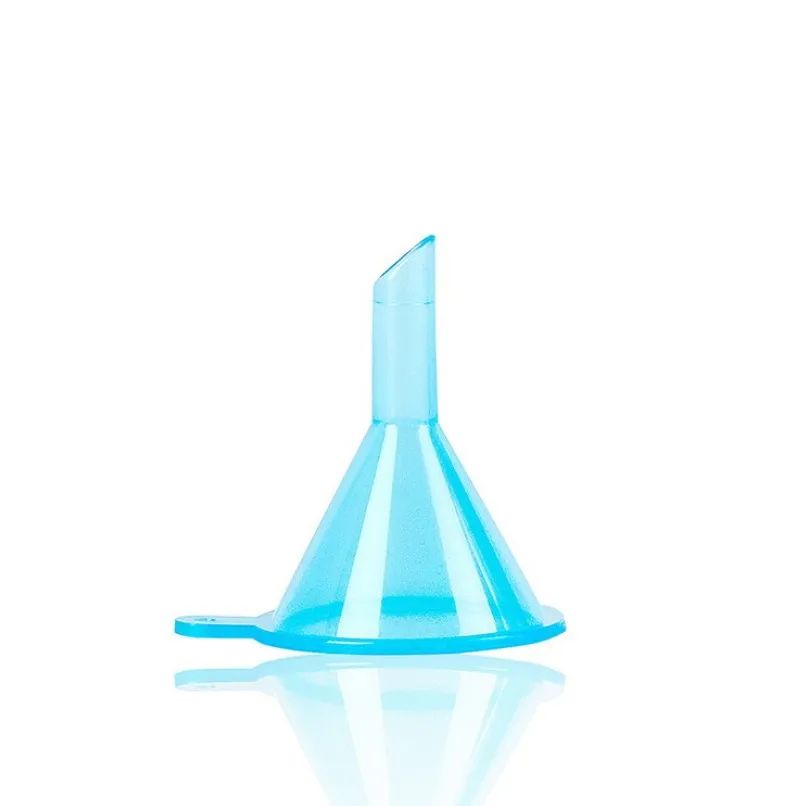 Pink Clear Blue Refillable Cosmetic Containers Funnel