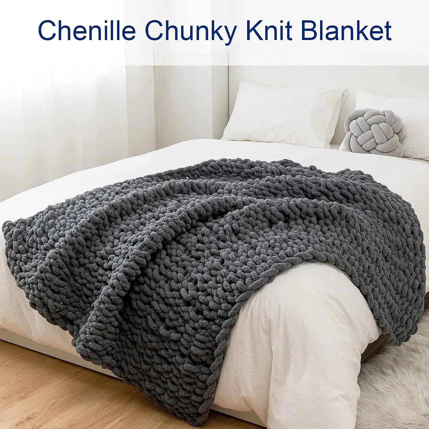 Luxury Super Thick Warm Cozy No Shedding Braided Cable Knit Winter Blanket Chunky Knitted Throw Heavy Weighted Blanket