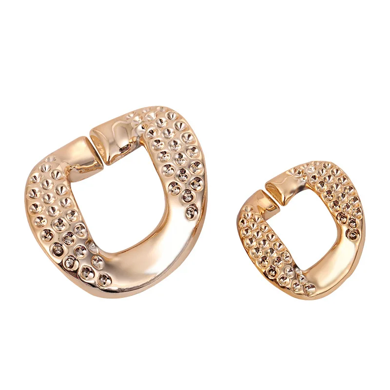 Plastic acrylic drilling diamond chain 34*40mm Open buckle uv Electroplated resin chunky chain glasses diy Key bag connecting