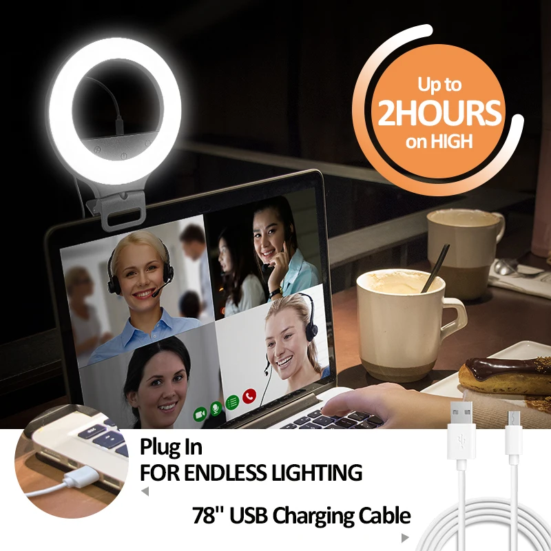 Hot Topic 40 Warm Cold Color 8500K Stepless Adjustment Laptop Led Board Ring Selfie Lights