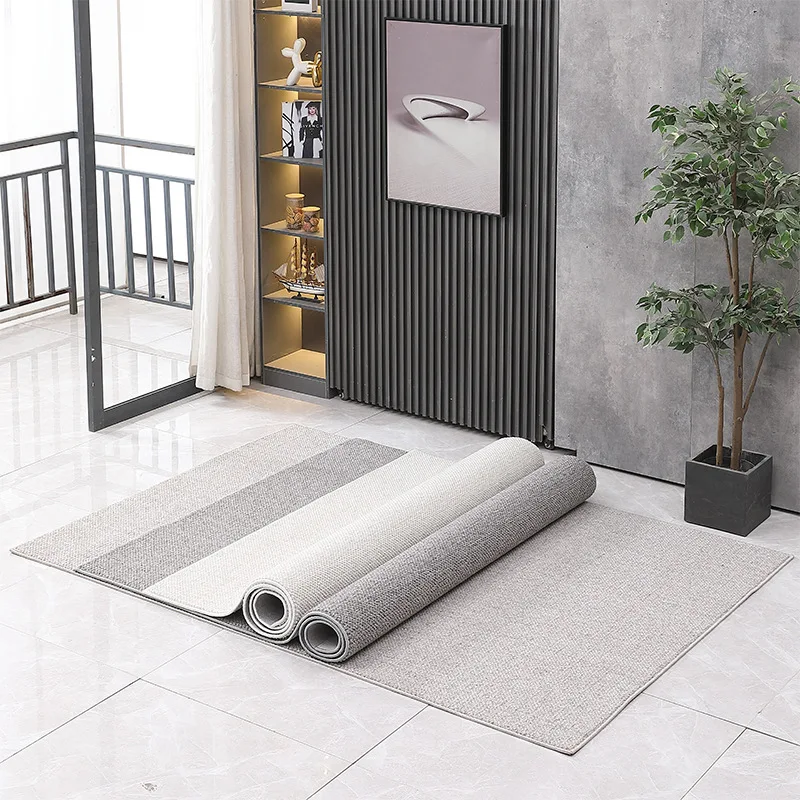 SOURCE manufacturer living room wool blended carpet beige simple hotel woven carpet large sample room solid color carpet