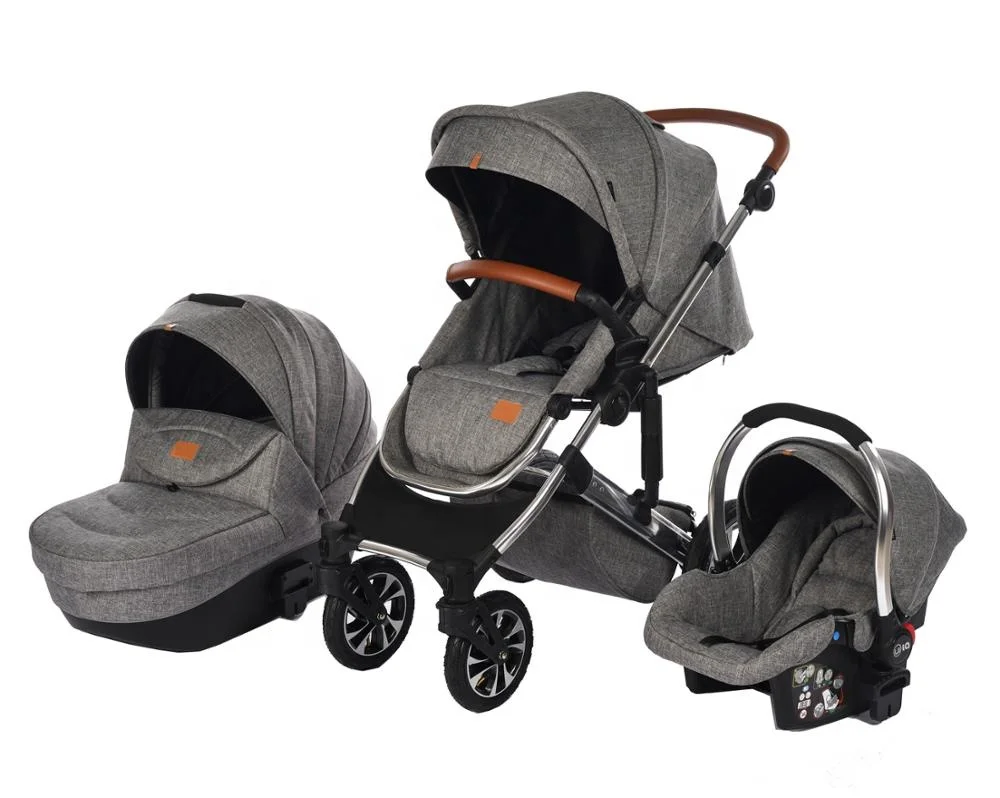 Manufacturer foldable baby carriage  inflaming retarding lightweight baby stroller Luxury travel plastic baby stroller pram