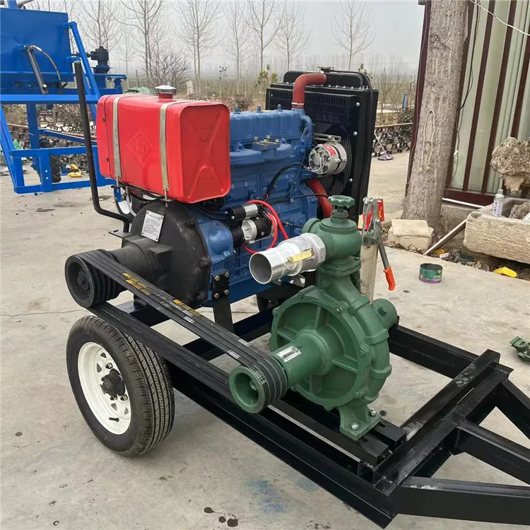 Diesel sprinkler pump with high head and rain gun