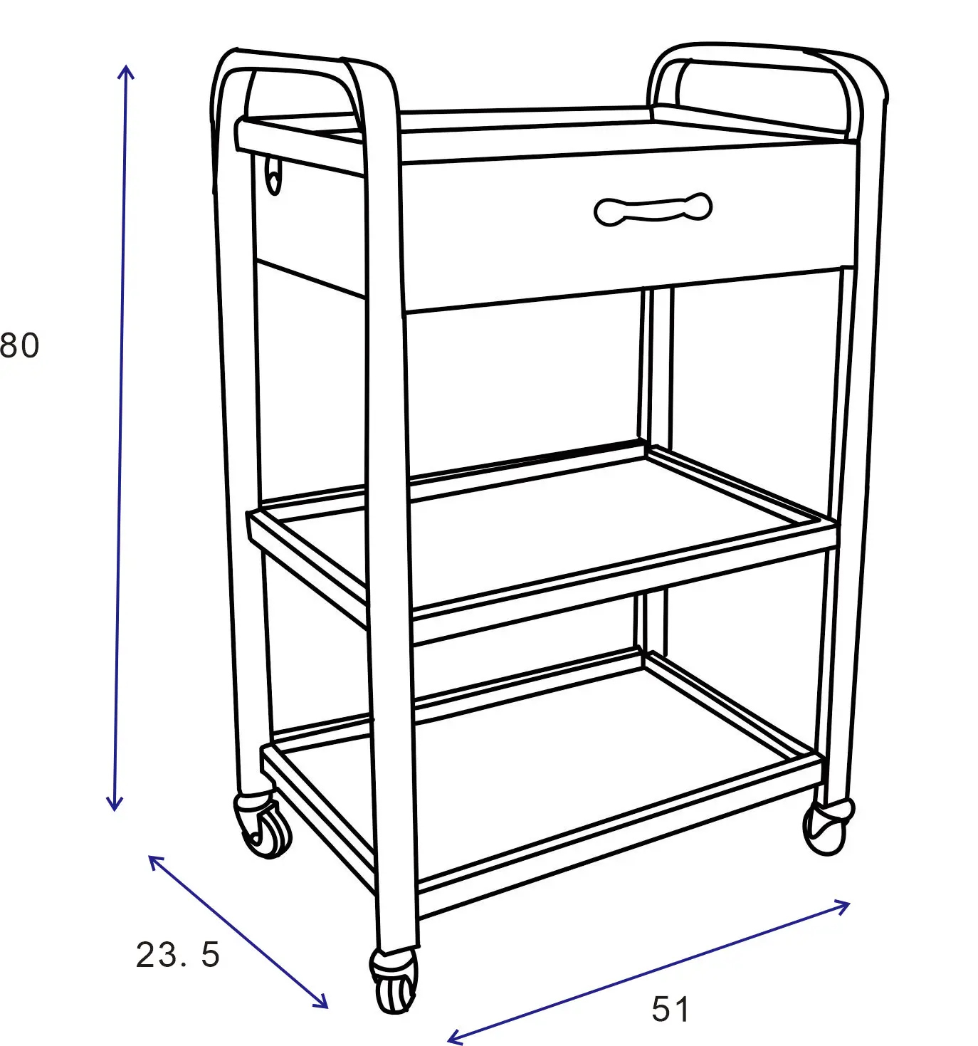 Multi-functional high quality beauty salon hair cart furniture