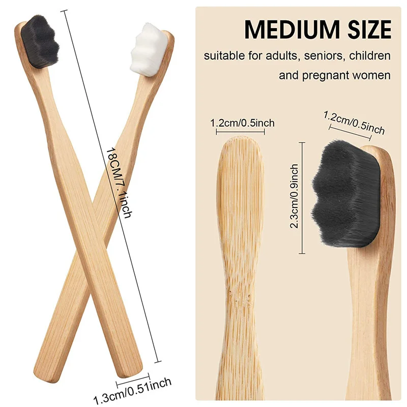 CE Approved Eco- friendly Charcoal Bristles OEM Bamboo Toothbrush with Customized Packing and Logo