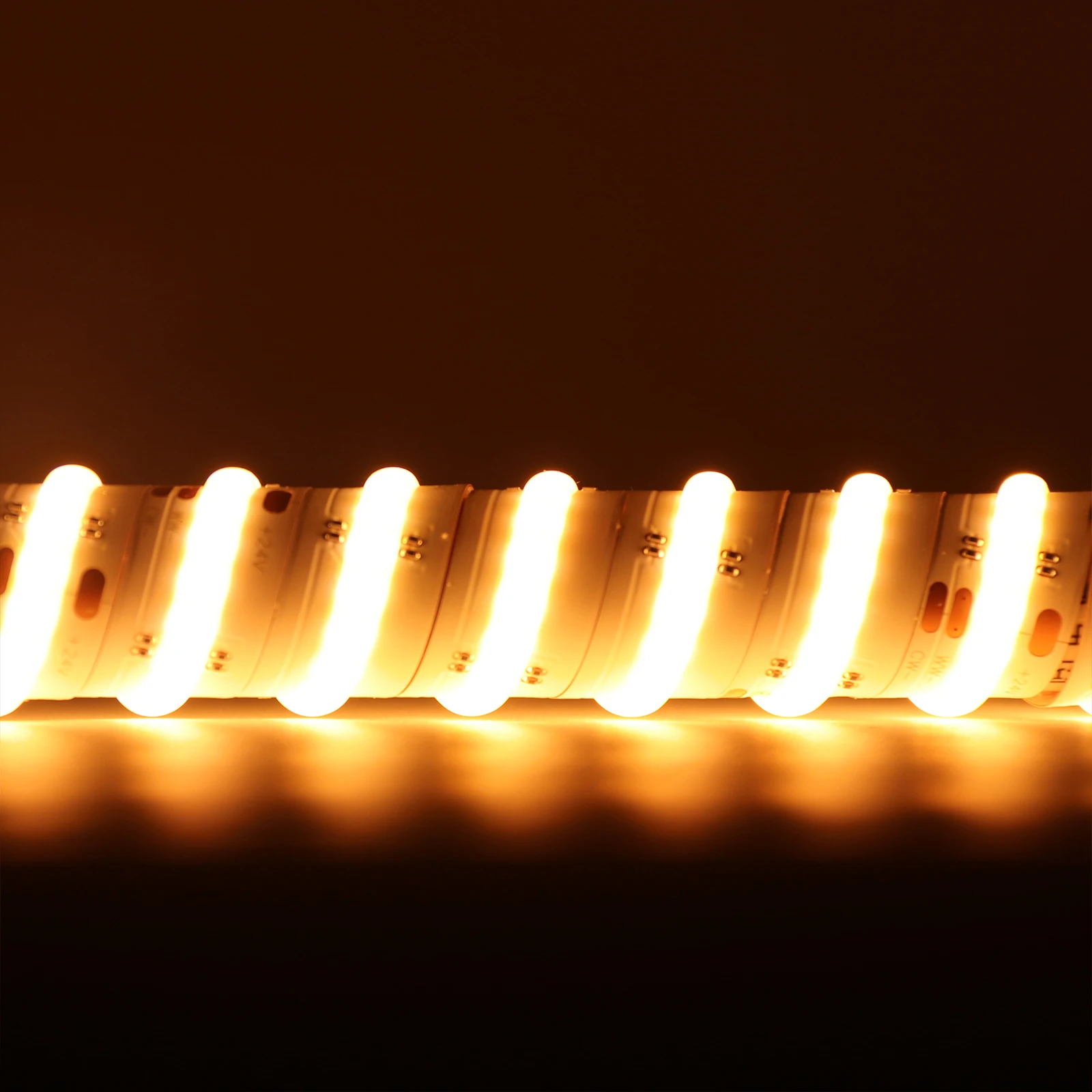 COB CCT bicolor  tunable white led strip DC12V DC24V Cuttable Indoor Lighting Flexible COB LED Strip Light