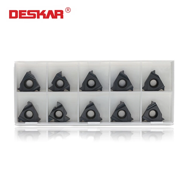 DESKAR CNC Lathe Carbide Inserts steel parts/stainless steel processing Thread blade 16IR 0.5 0.75 1.0 1.25 1.5 1.75ISO LDA