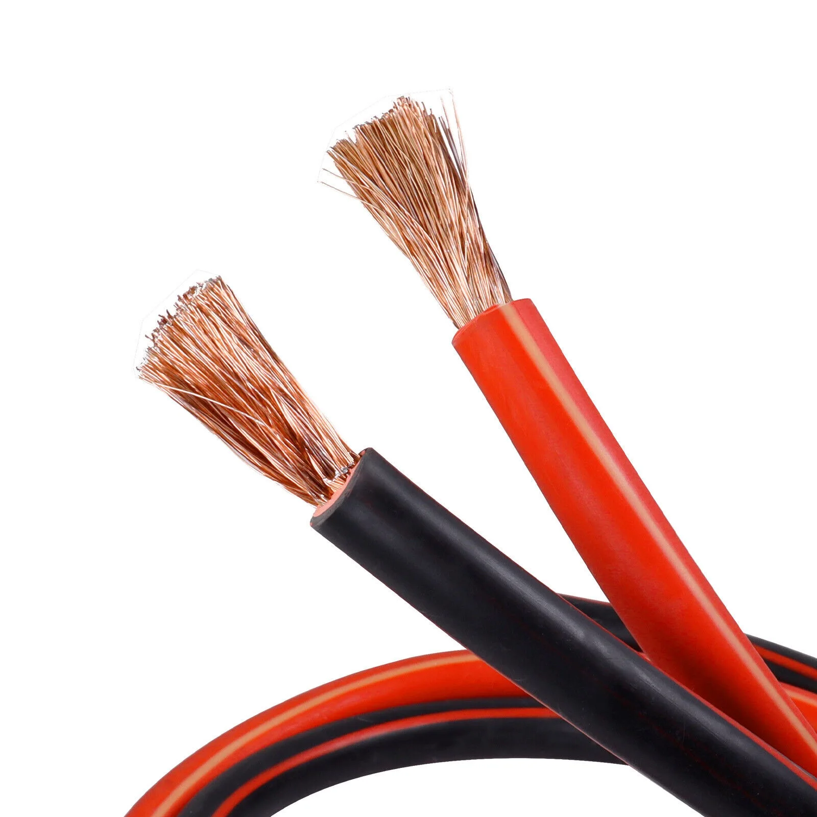 1/0 AWG 0 Gauge 2 Gauge Copper Battery Cable Power Wire With Plug