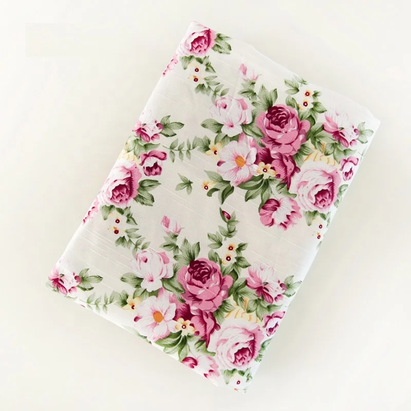 Latest Design Free Sample Bulk Sale 100% Cotton fabric OEM Floral Printed Fabrics For Bedding Garment