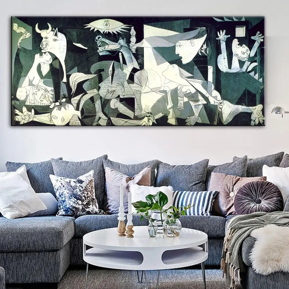 Picasso Guernica Famous Art  Canvas Art Prints Reproductions Wall Pictures custom painting hotel artwork