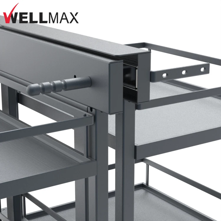 WELLMAX глухая угловая корзина ярус кухонный шкаф волшебный угловой выдвижной шкафчик-Органайзер