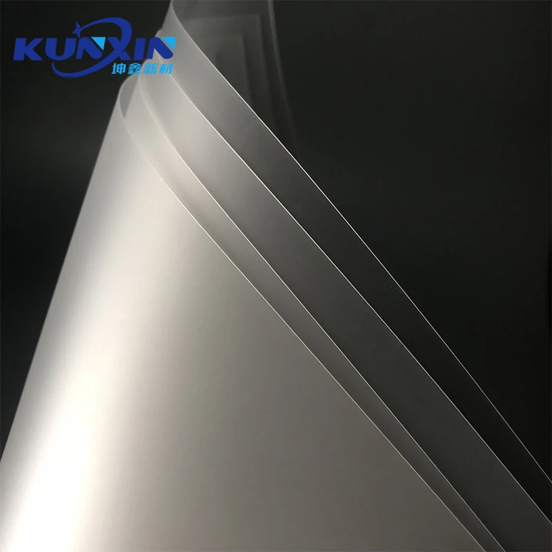 0.2mm 0.3mm 0.4mm Optcial Flexible Light Diffusion Sheet Milky White PC Polycarbonate Film Led Diffuser Film