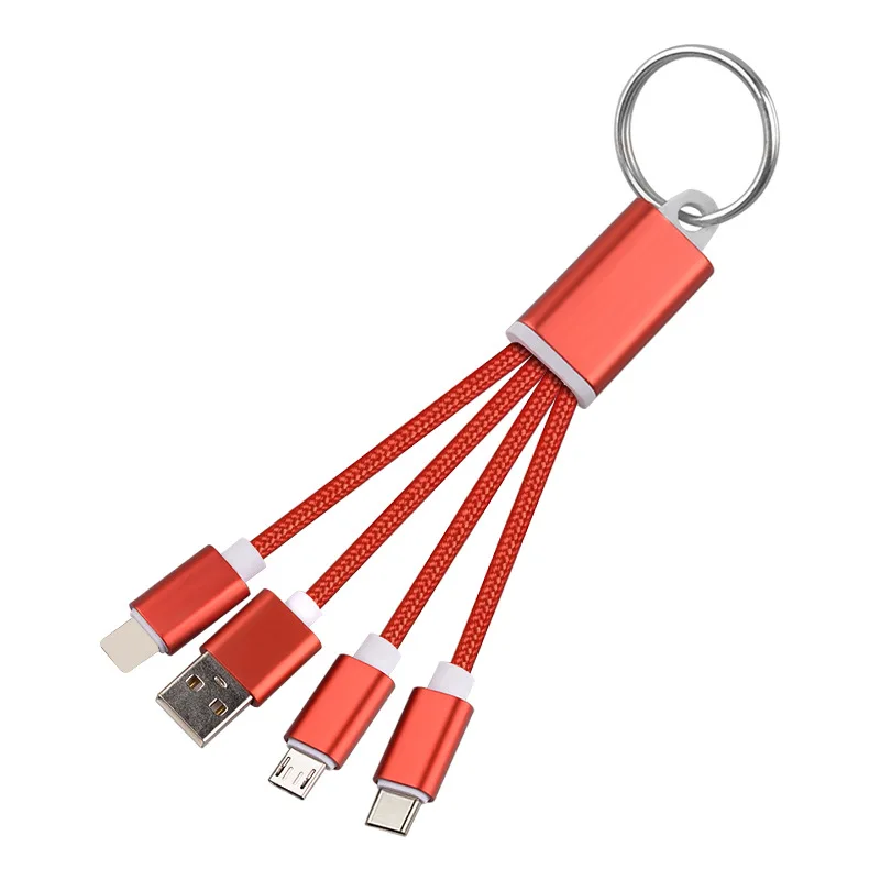 Keychain USB Data Cables Type C Creative Mini Gift Charging Cable Universal Charge Cable