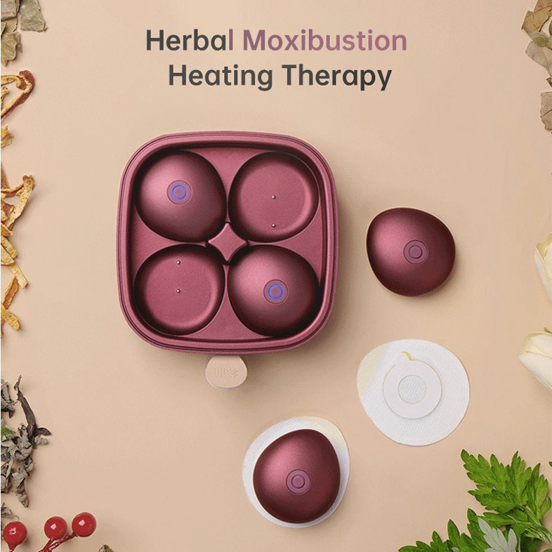 gx relieves exercise fatigue portable electric moxibustion box, smoke-free, safe, fire-free, intelligent massage warming moxibus