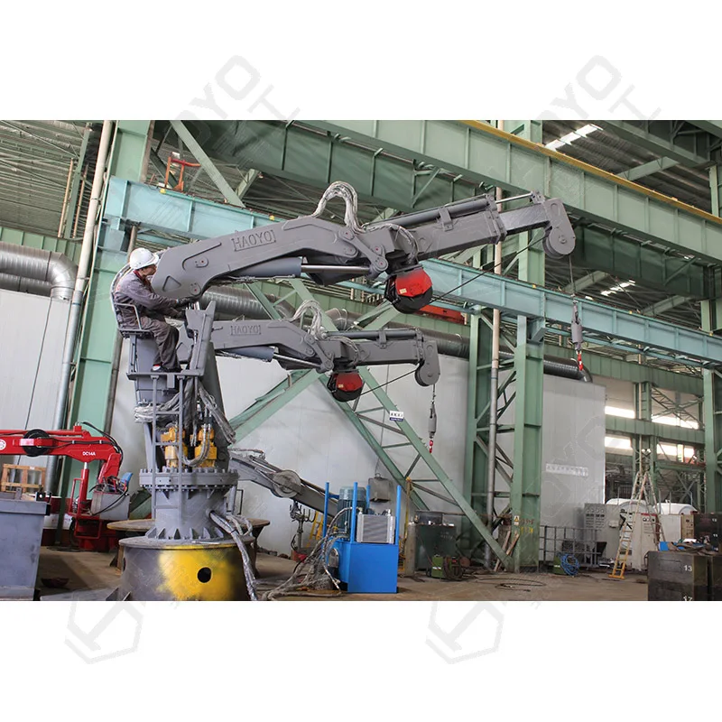 
Hydraulic Marine Knuckle Boom Deck Crane For Scrap 