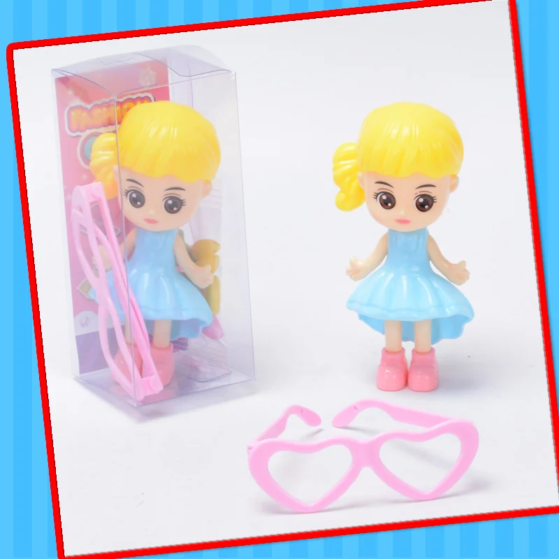 Hot selling plastic girl accessories toys  toy doll with accessories toy with candy