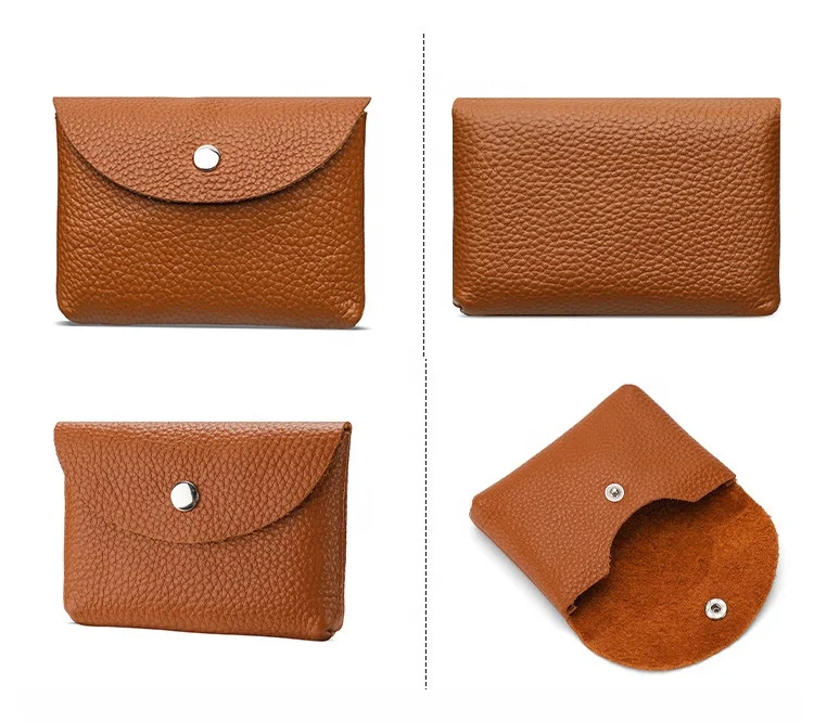 New design Coin Pouch Ladies top grain Cowhide Small Wallet for sale