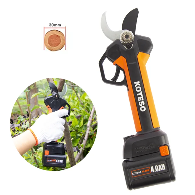 Professional Cordless electric pruning shear garden scissors tree and branch  Power Pruning Shears