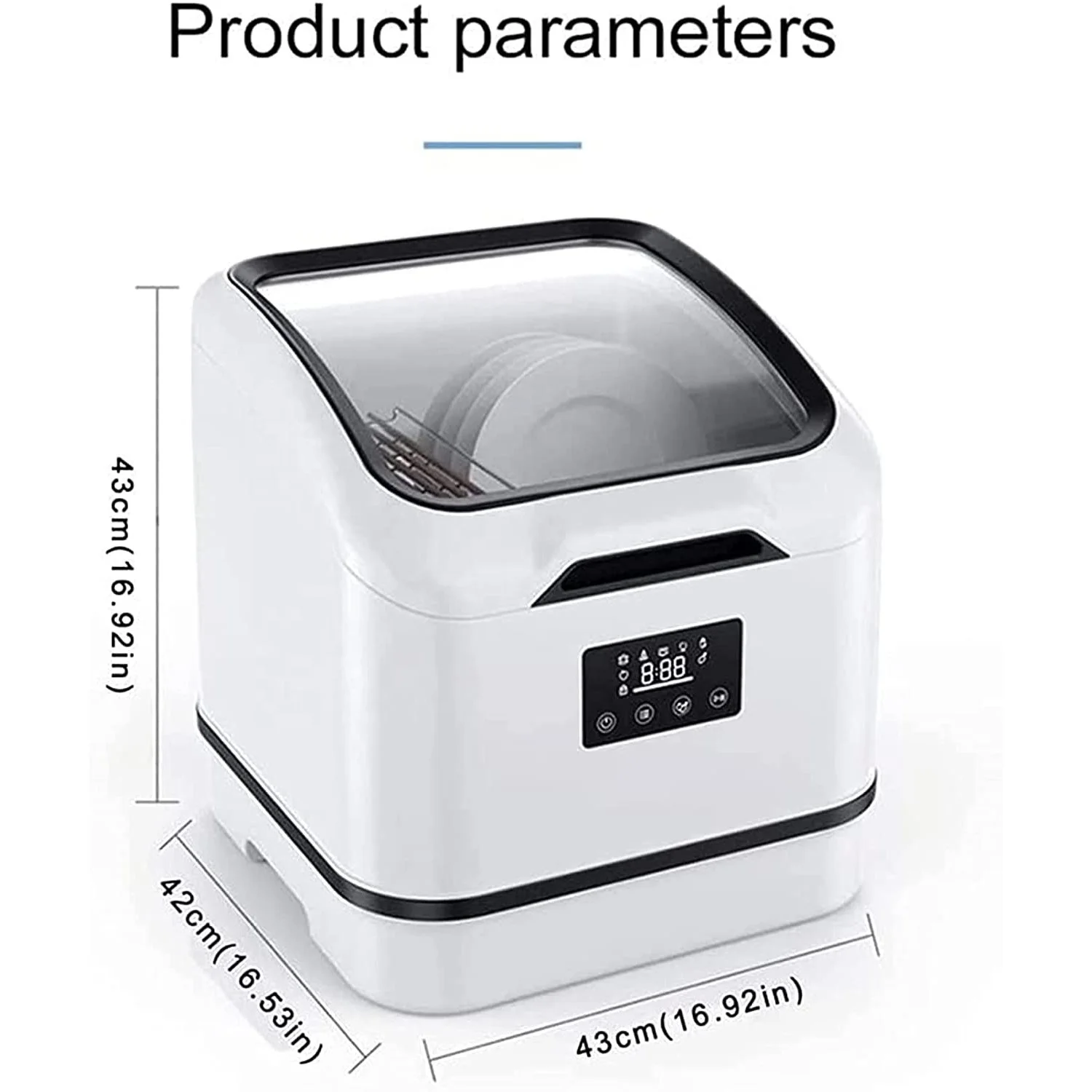 Baby Bottle Table Top Dishwasher with Water Pipe