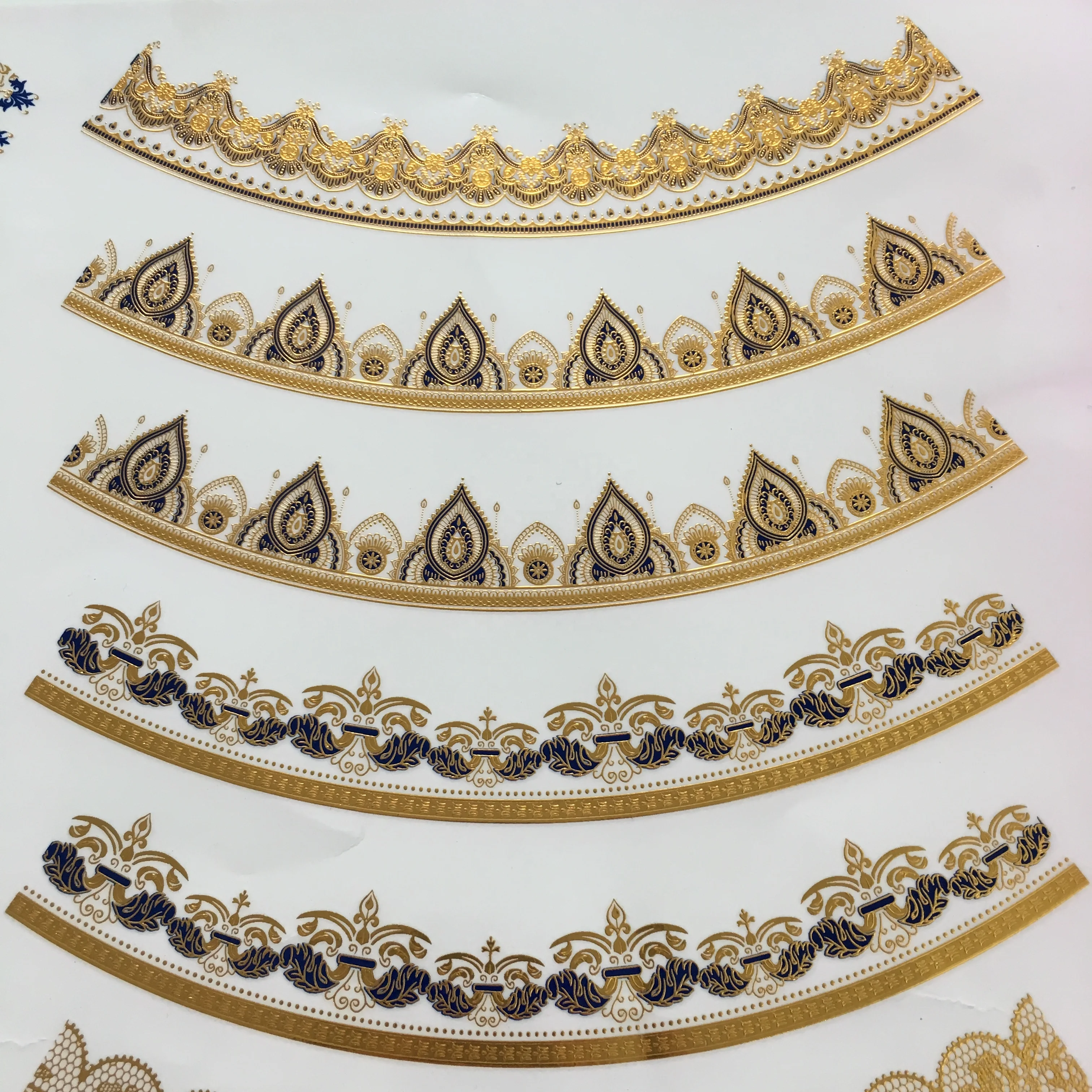 New Design Papel Custom Decal Maker Gold Printing Paper Water Transfer Paper Electroplating Decals Paper