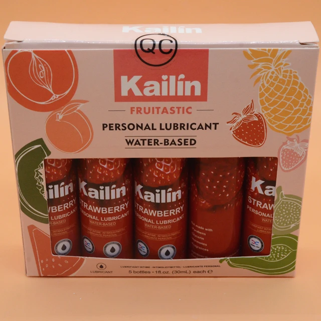 Kailin Lubricant Strawberry Lemon Flavored Edible Water Based Lubricant For Women