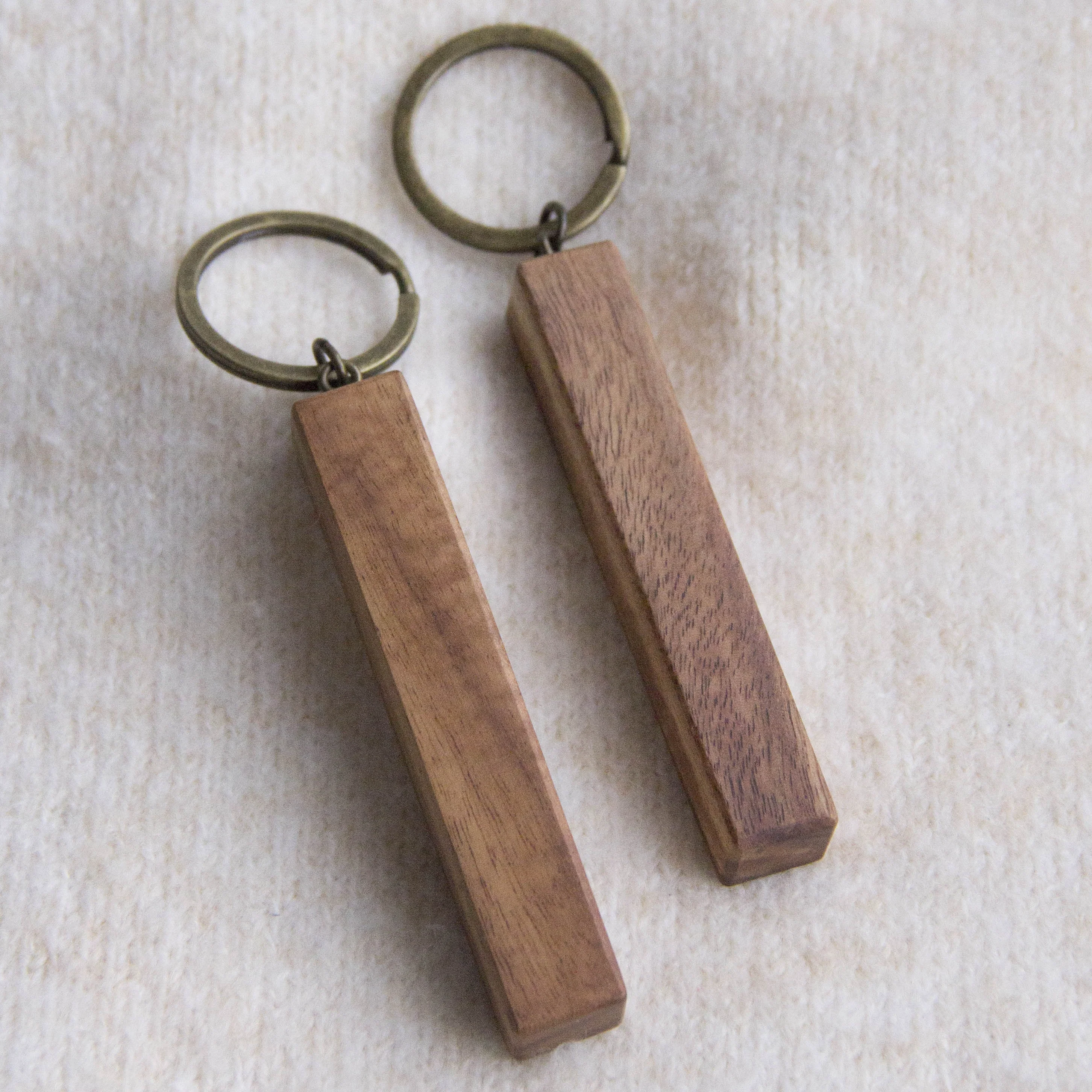 Quality Wooden Bar Keychain Engravable Blanks Wholesale