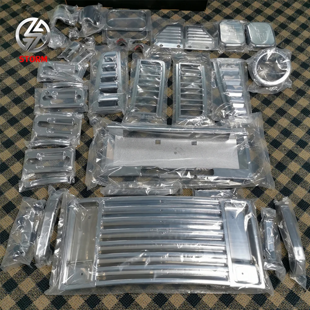 ABS Chrome Car Accessories Full Set 36pcs For Hummer H2 2002-2005