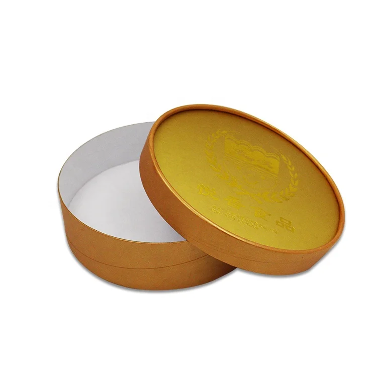 
Chinese Supplier Wholesale Gold Custom Round Box Package Tube Paper Pox For Food Packaging 
