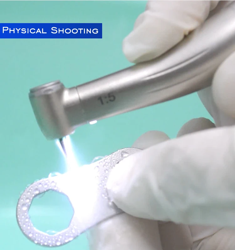 Best dental 1:5 contre angle handpiece red e type electric handpiece air turbine high speed handpiece use with electric motor