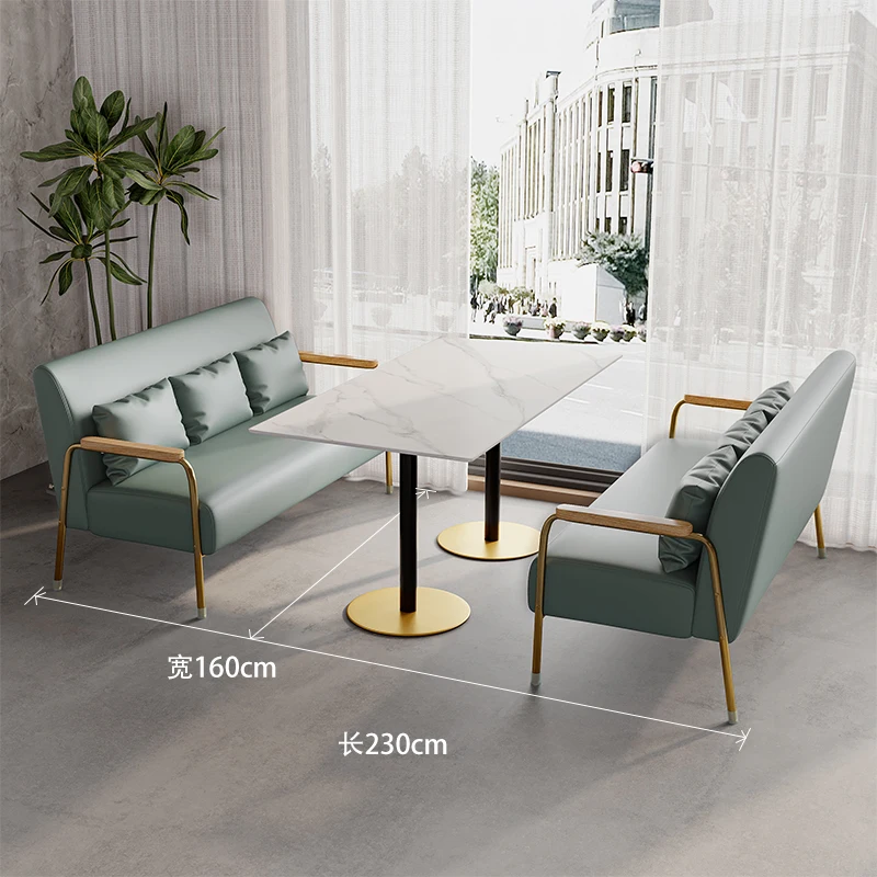 Light Luxury Double Small Sofa Set Simple Red Fabric Design for Living Room Apartment Clothing Shop Studio or Hotel Use