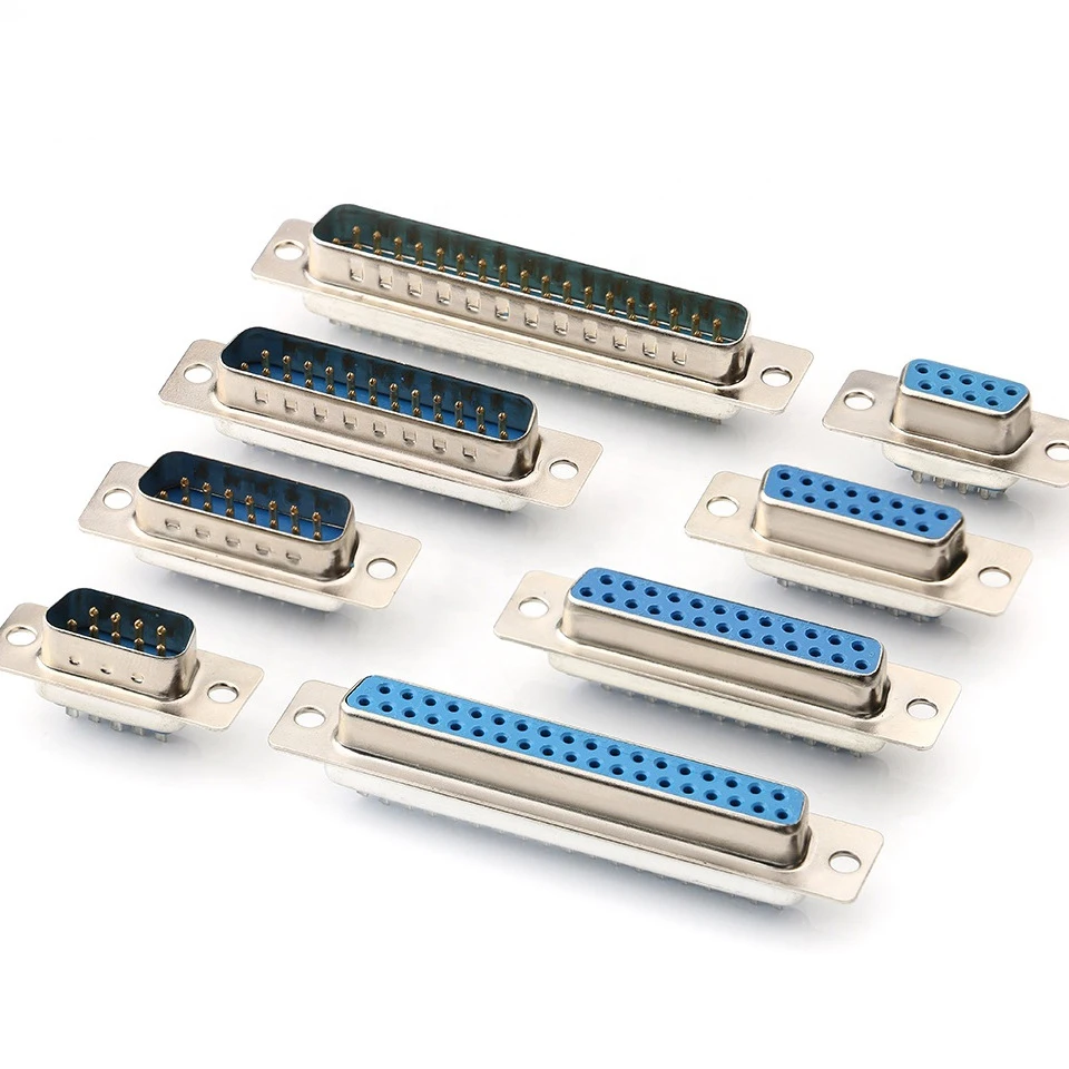 DB9 DB15 DB25 37 Female Male PCB Mount serial port Connector Solder Type RS232 serial port socket DB D-SUB adapter 9/15/25/37pin