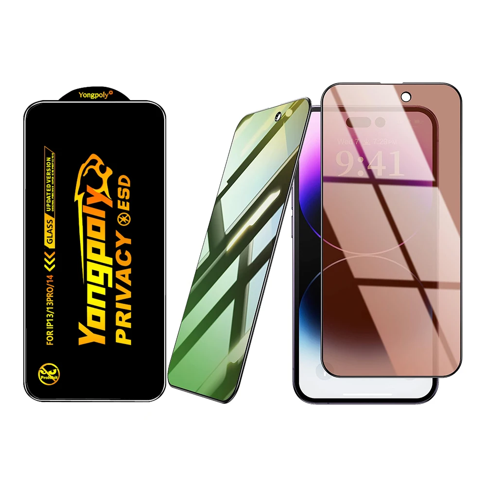 Privacy Transparent Anti-blue Light Ray Eye Protect HD Screen Protector For IPhone 14 13 12 11 Pro Max