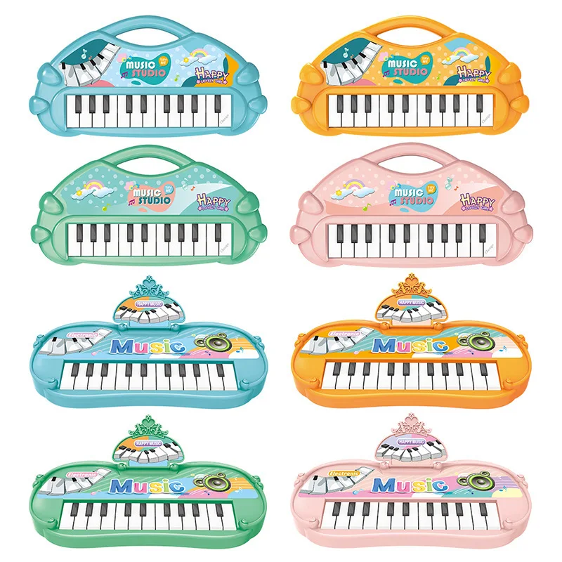 Stuffed Electronic Piano Keyboard Toys 13 Key Early Educational Instrument Organ for Kids Musical Children