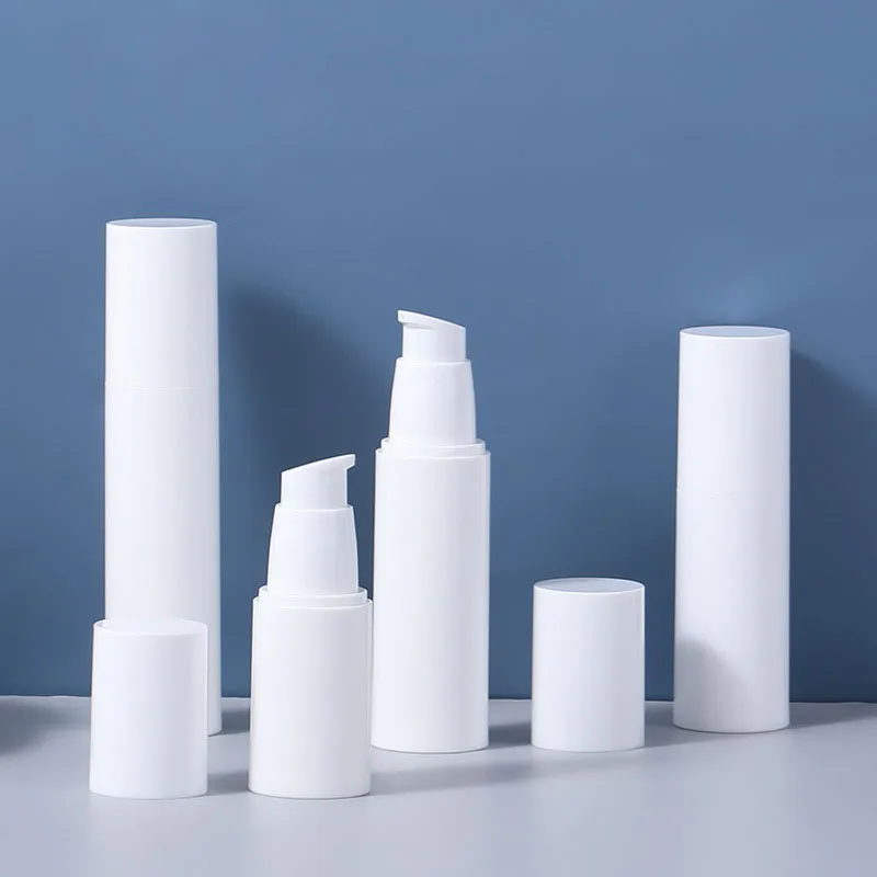 Hot sale empty custom colorful airless spray pump bottles plastic personal care cosmetic cleanser toothpaste filling bottle
