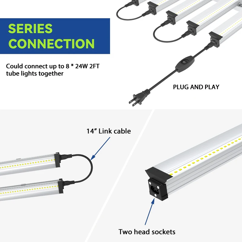 T5 lighting full spectrum grow for veg and flower 18w led grow light